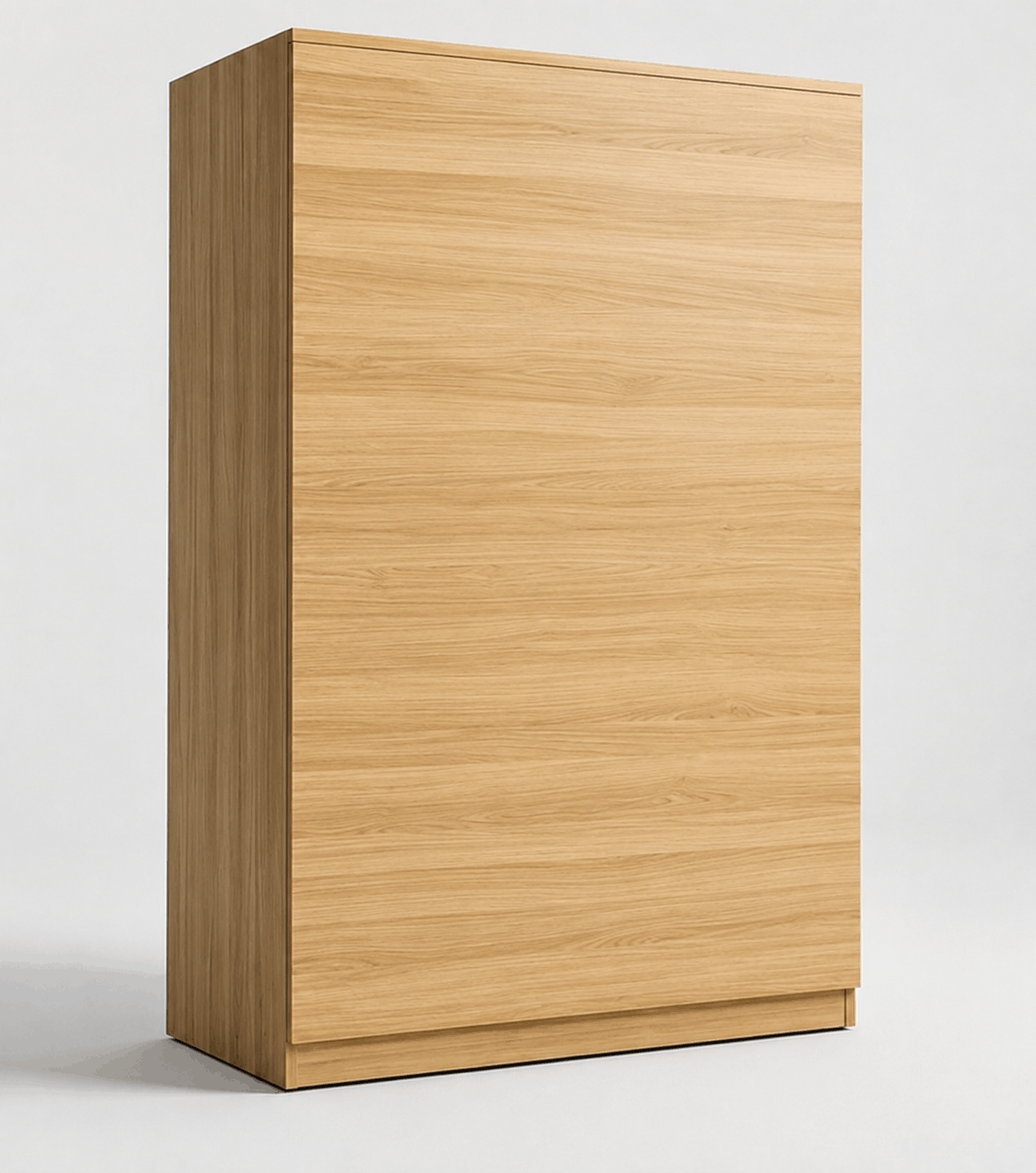 Modern Design 2 Door Wardrobe with Drawers – Honey Oak with Chocolate Accents image 2