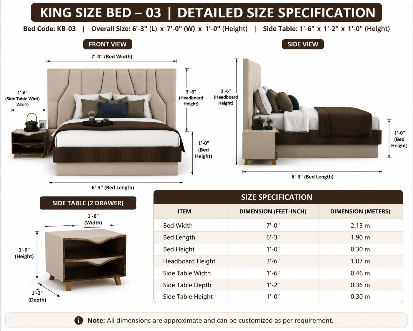 Woodsman King Size Bed – 03 image 3