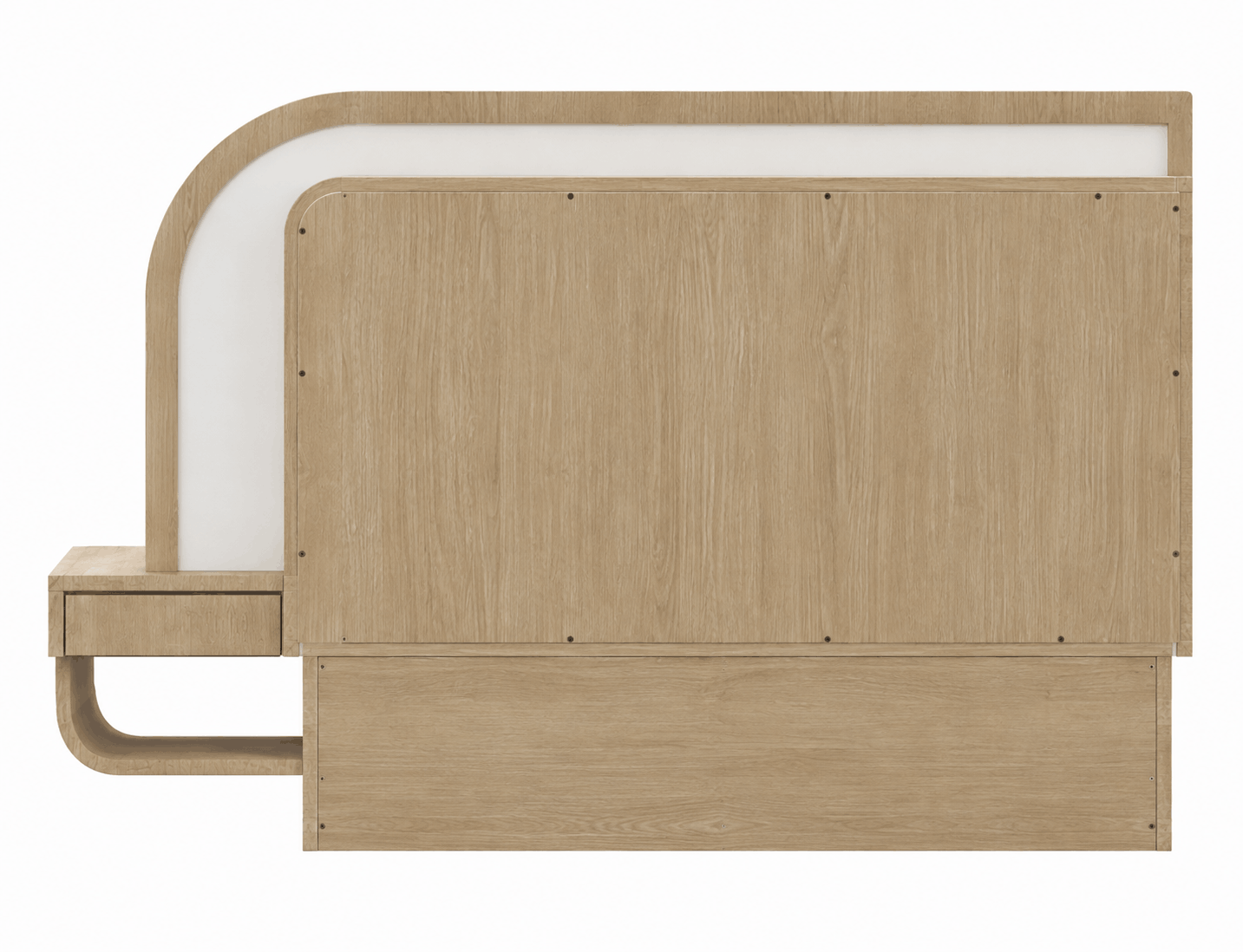 Woodsman King Size Bed with Attached Side Table image 5